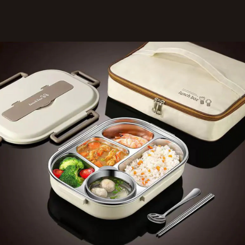 304 Stainless steel compartment insulated lunch box